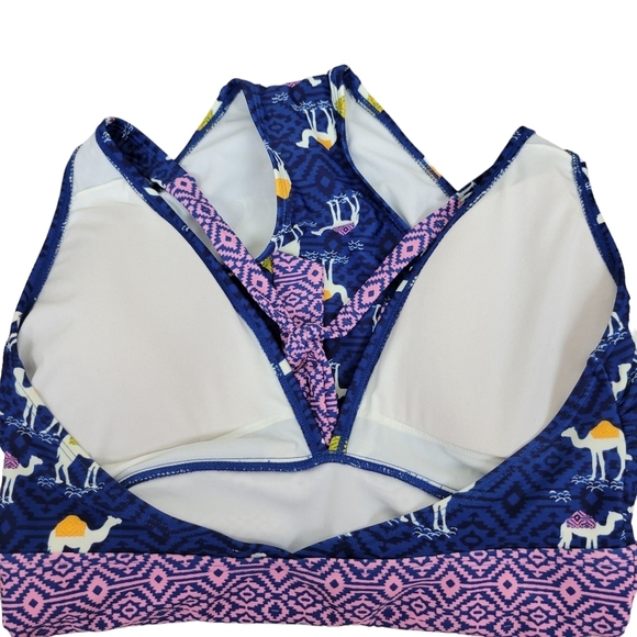 Adore Me Catarina Contour One-Piece Swimsuit Size L Camel Hump Day Tile Ikat - Picture 9 of 11